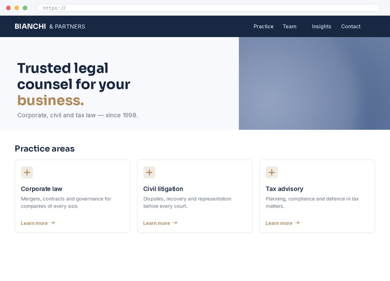 Legale & consulenza — anteprima progetto demo